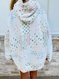 Christmas Holiday Quilted Hoodie