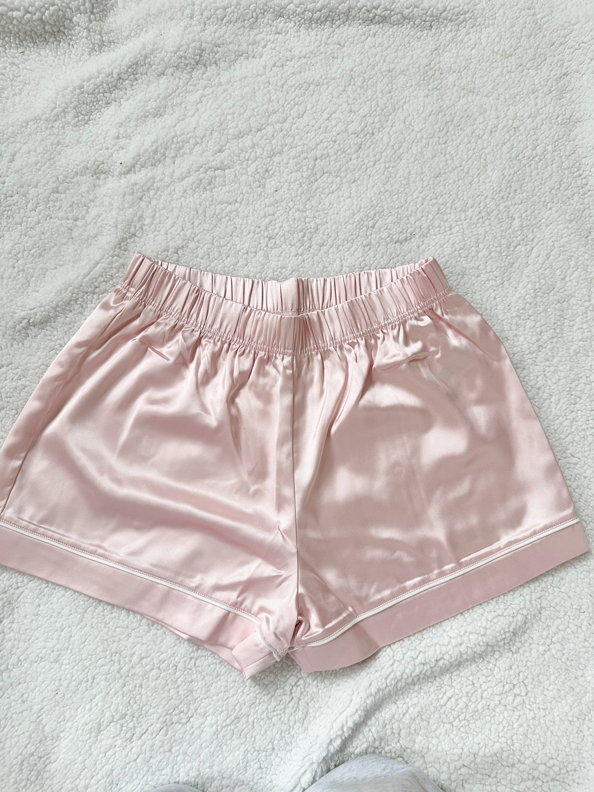 Champagne Pink Pajama Shorts