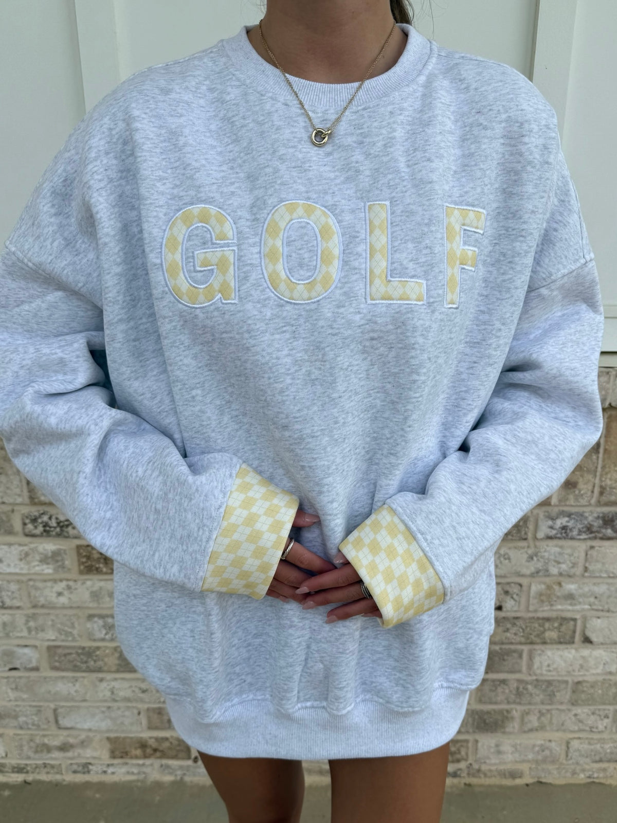 Pearl Grey Golf Sweatshirt