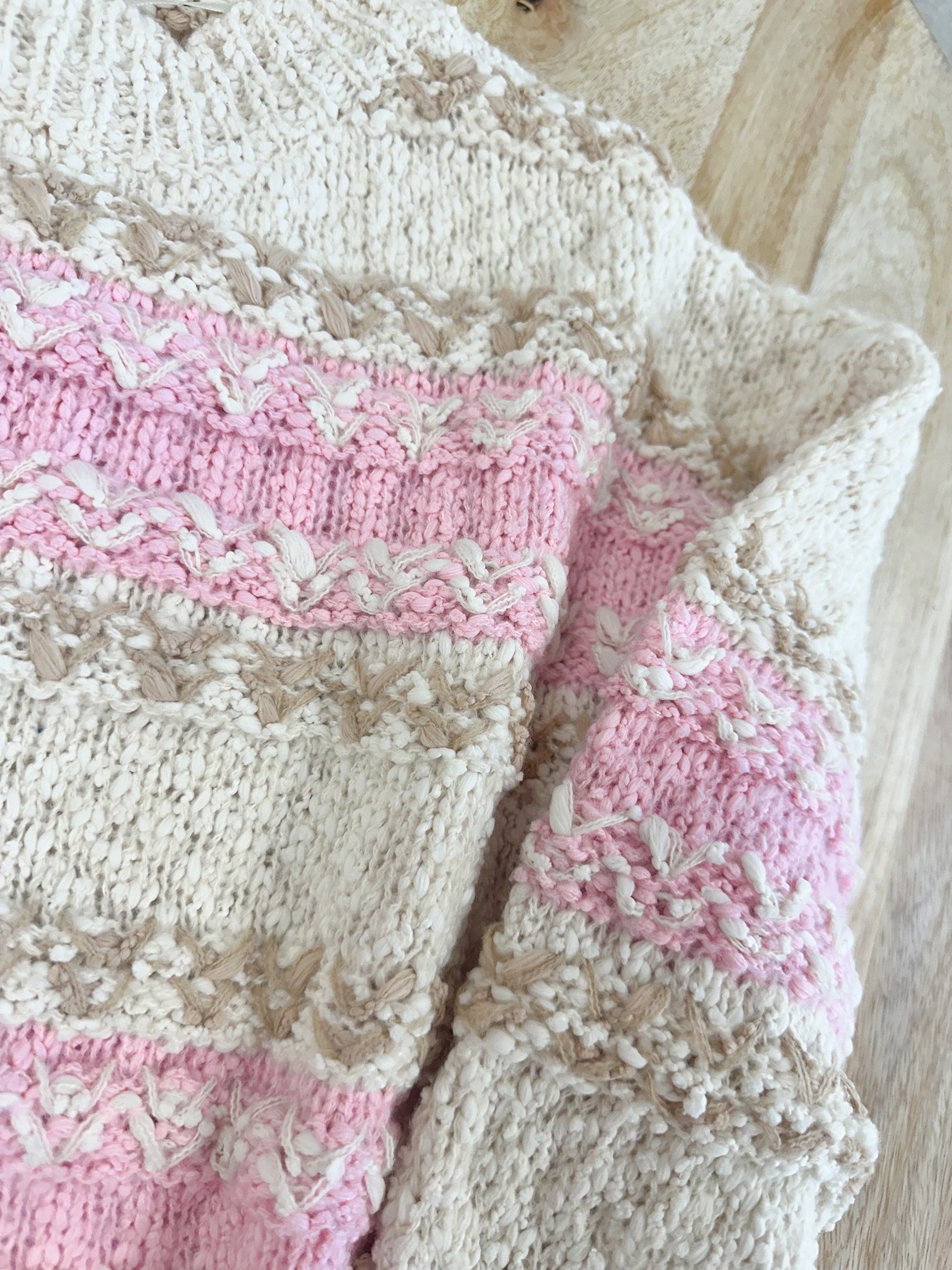 Pink Ski Lodge Sweater