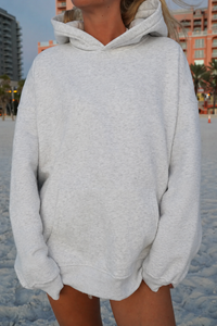 Pearl Grey Basic Blank Hoodie