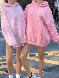 Stitched Sunkissedcoconut Embroidered Oversized Hoodie 100% Cotton