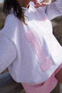 Polka Dot 18 Senior Embroider Mockneck Sweatshirt