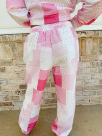 Margo Patchwork Quilted Jogger Sweatpants