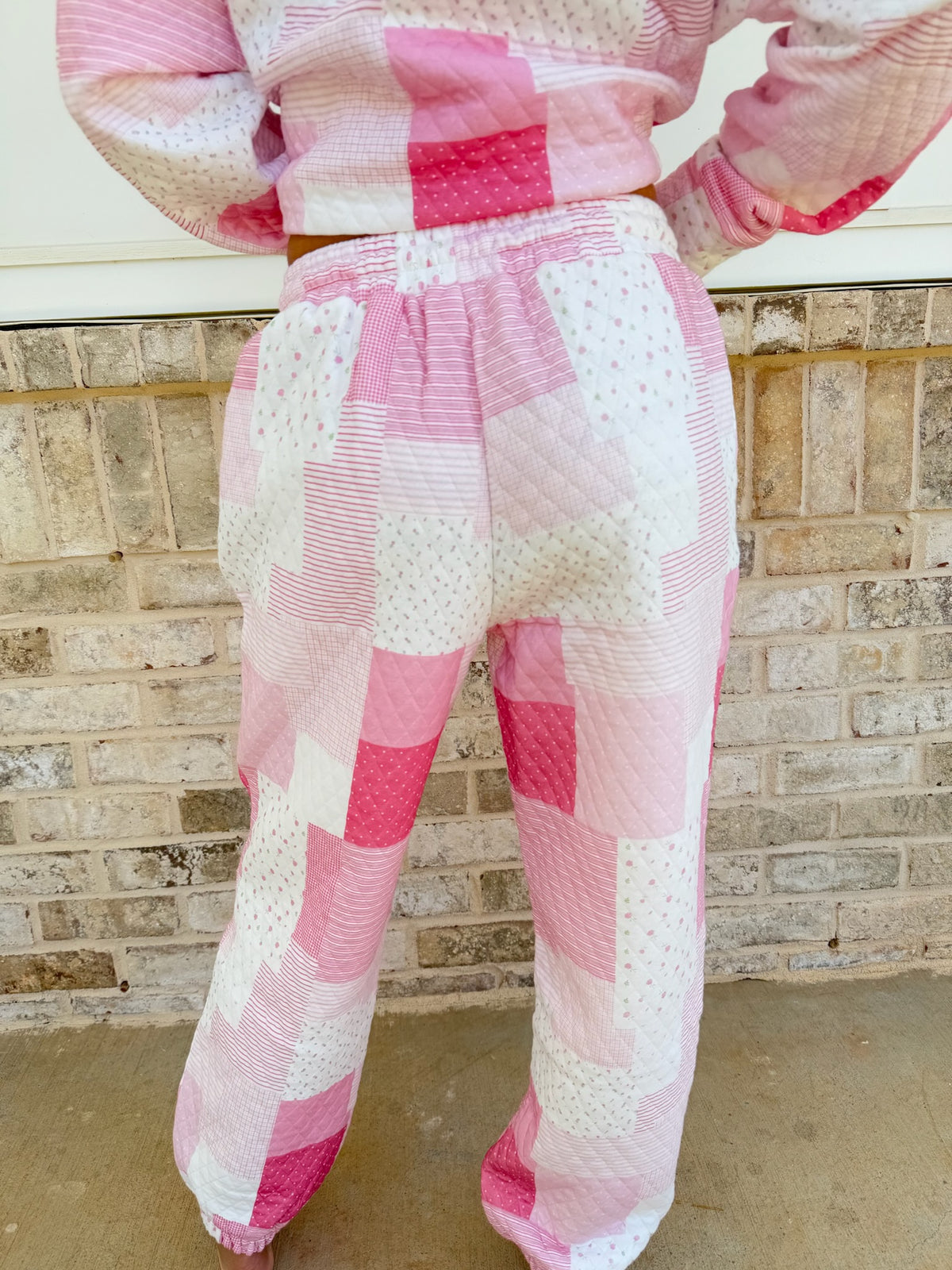 Margo Patchwork Quilted Jogger Sweatpants