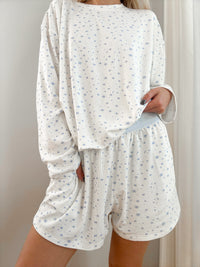 Snowflake Sunkissedcoconut Pajama Shorts