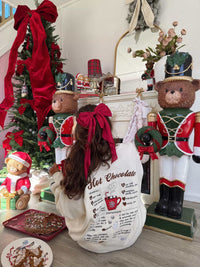 Hot Chocolate Recipe Christmas Embroider Sweatshirt