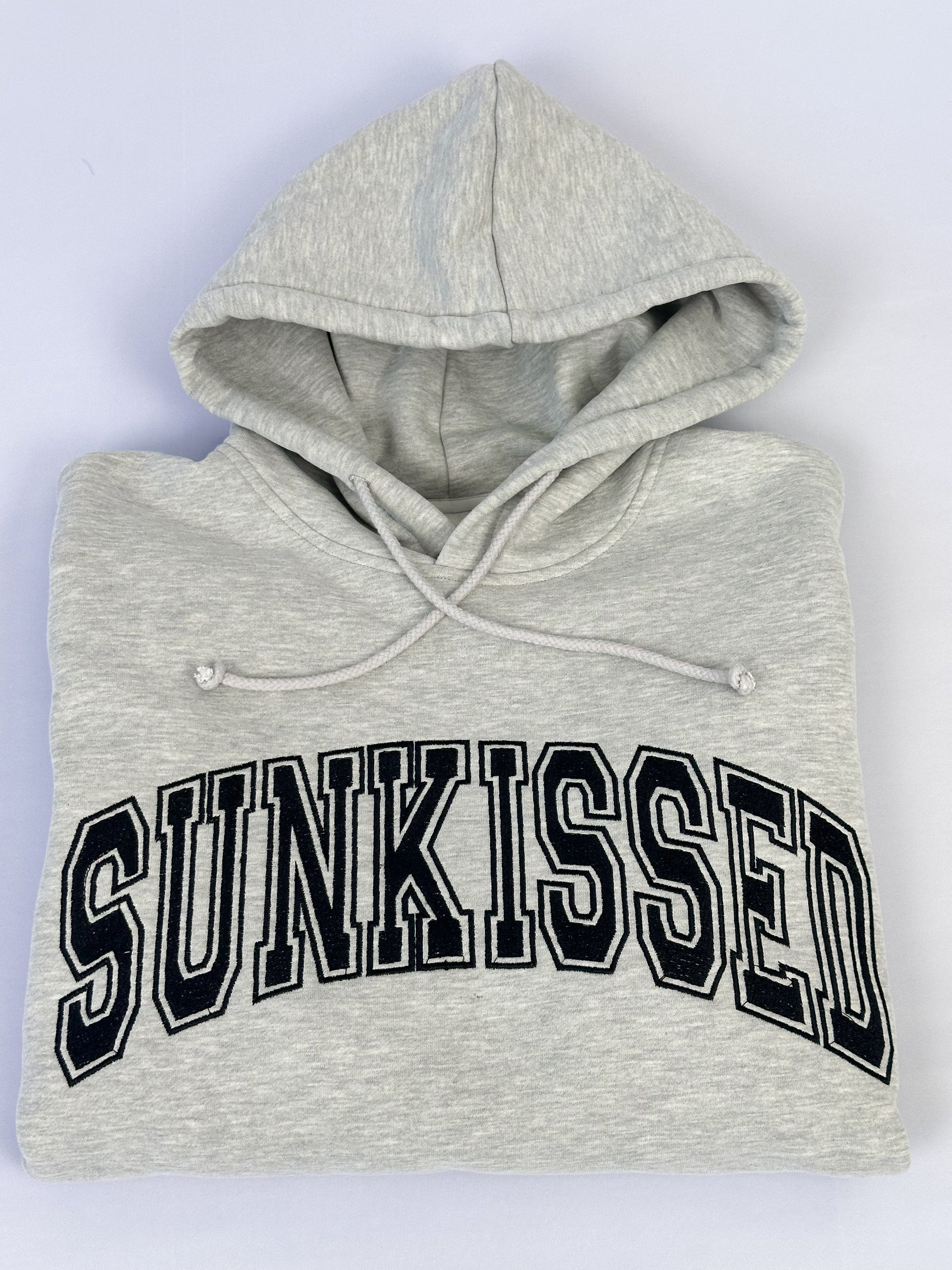 Afternoon Grey Sunkissed Varsity Embroider Hoodie