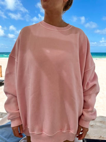 Rose Pink Basic Blank Sweatshirt