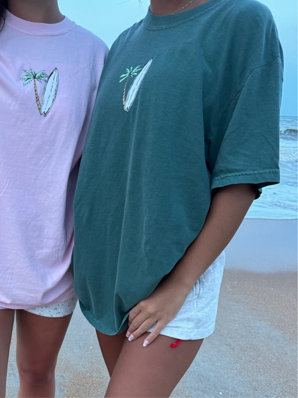 Vintage Green Surfboard Tee