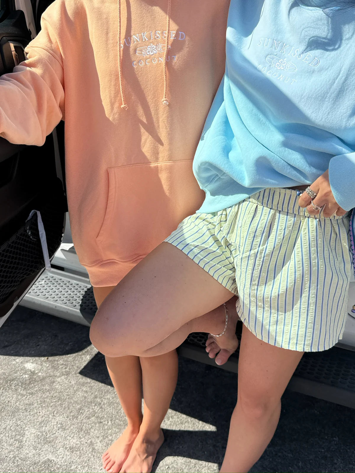 Sunkissedcoconut Embroider Oversized Hoodie