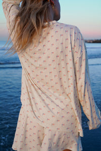 White American Flag Pajama Pattern Shorts