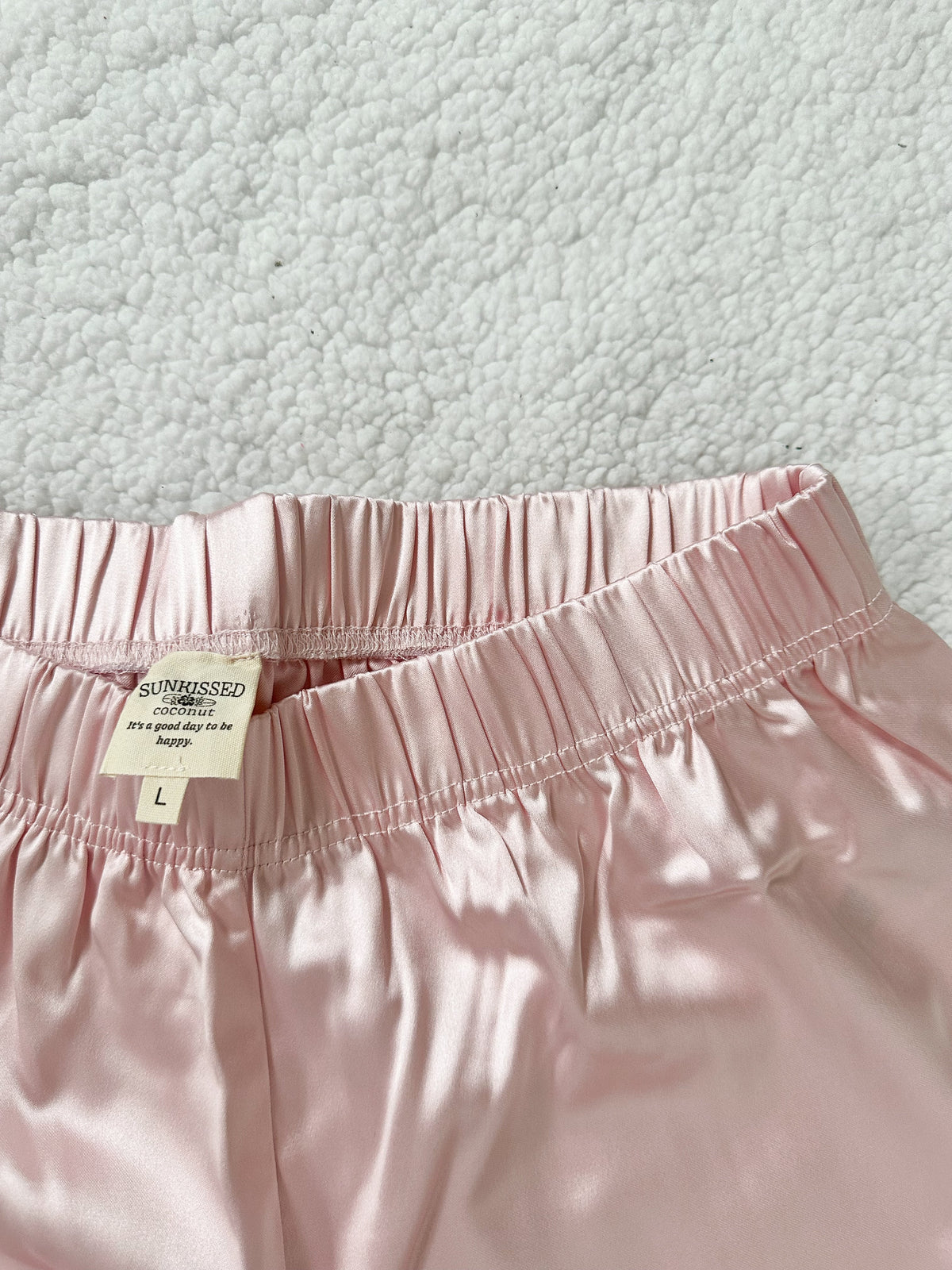 Last One - Champagne Pink Pajama Shorts