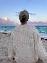 Hazel Patchwork Cable Knit Sweaters