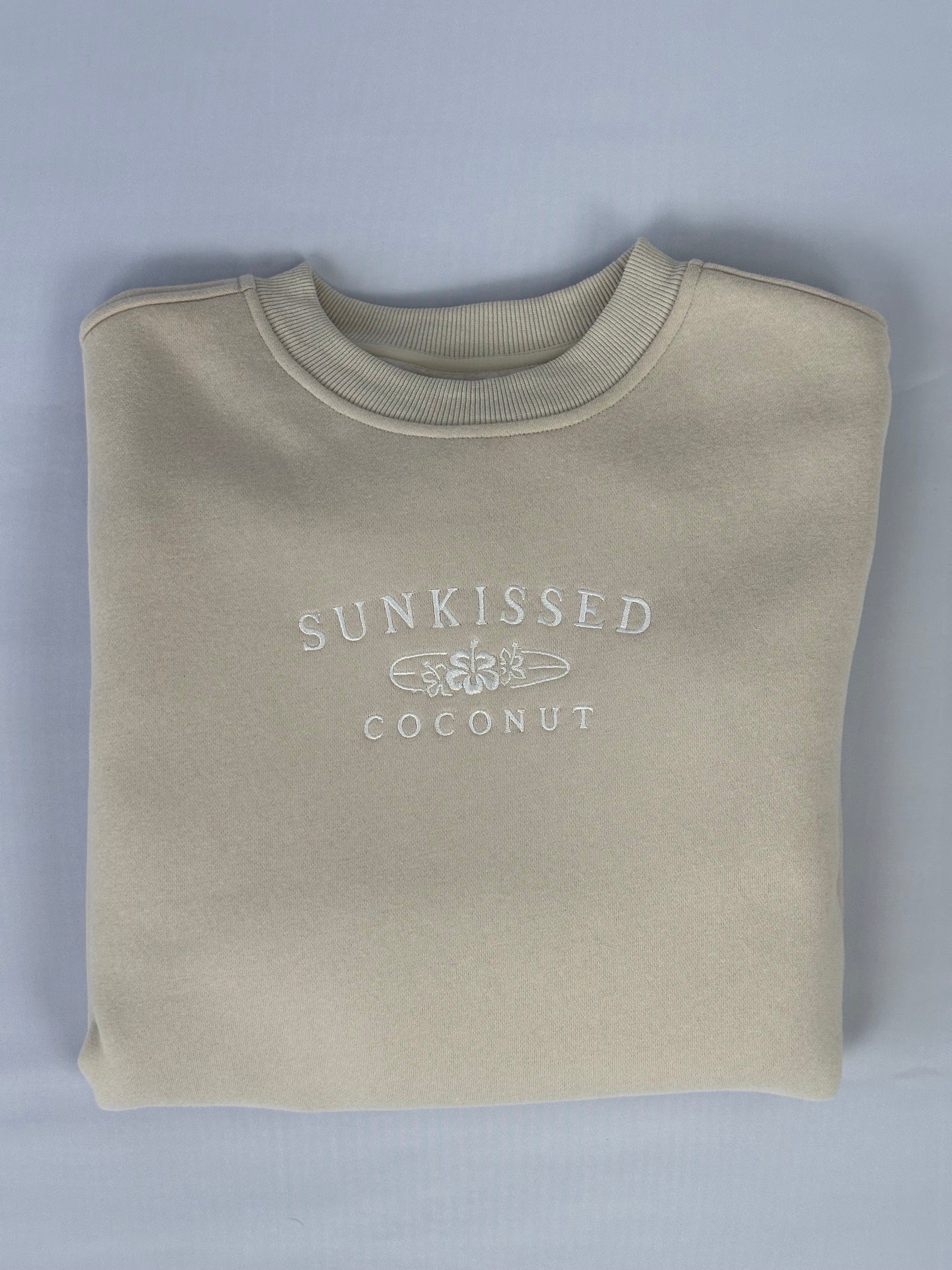 Sandstone Sunkissedcoconut Logo Embroider Sweatshirt