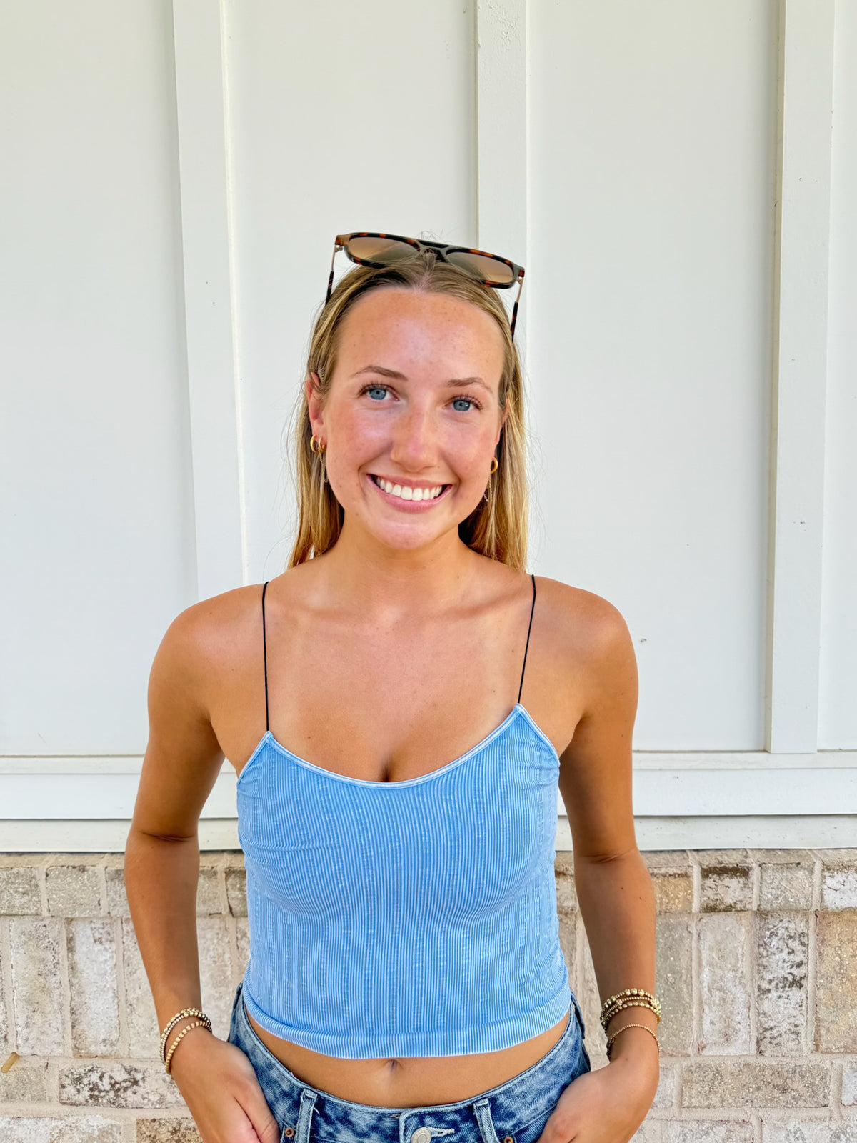 Tropical Vintage Ribbed Seamless Nikibiki Tanktops