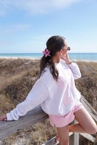 Polka Dot 18 Senior Embroider Mockneck Sweatshirt