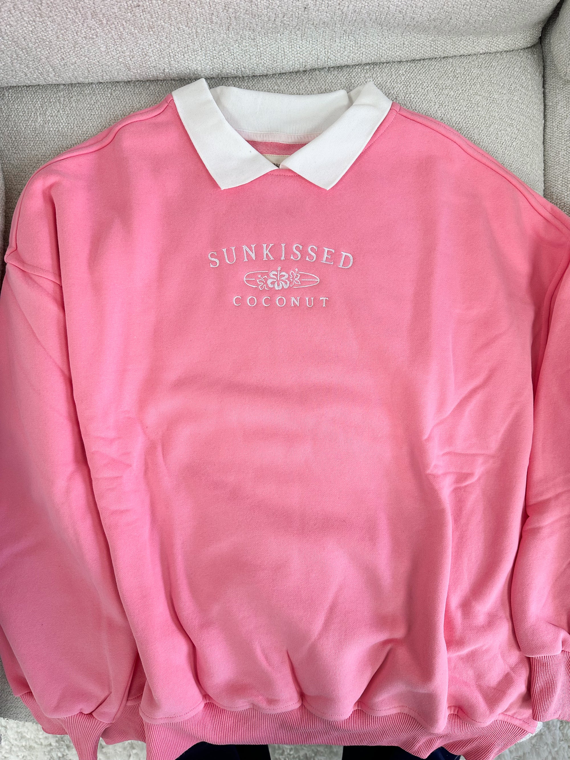 LAST ONE Sunkissed Embroider Sweatshirt (size L)