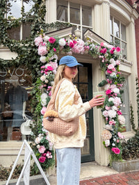 Blank Toasted Cream Roses Sweatshirt