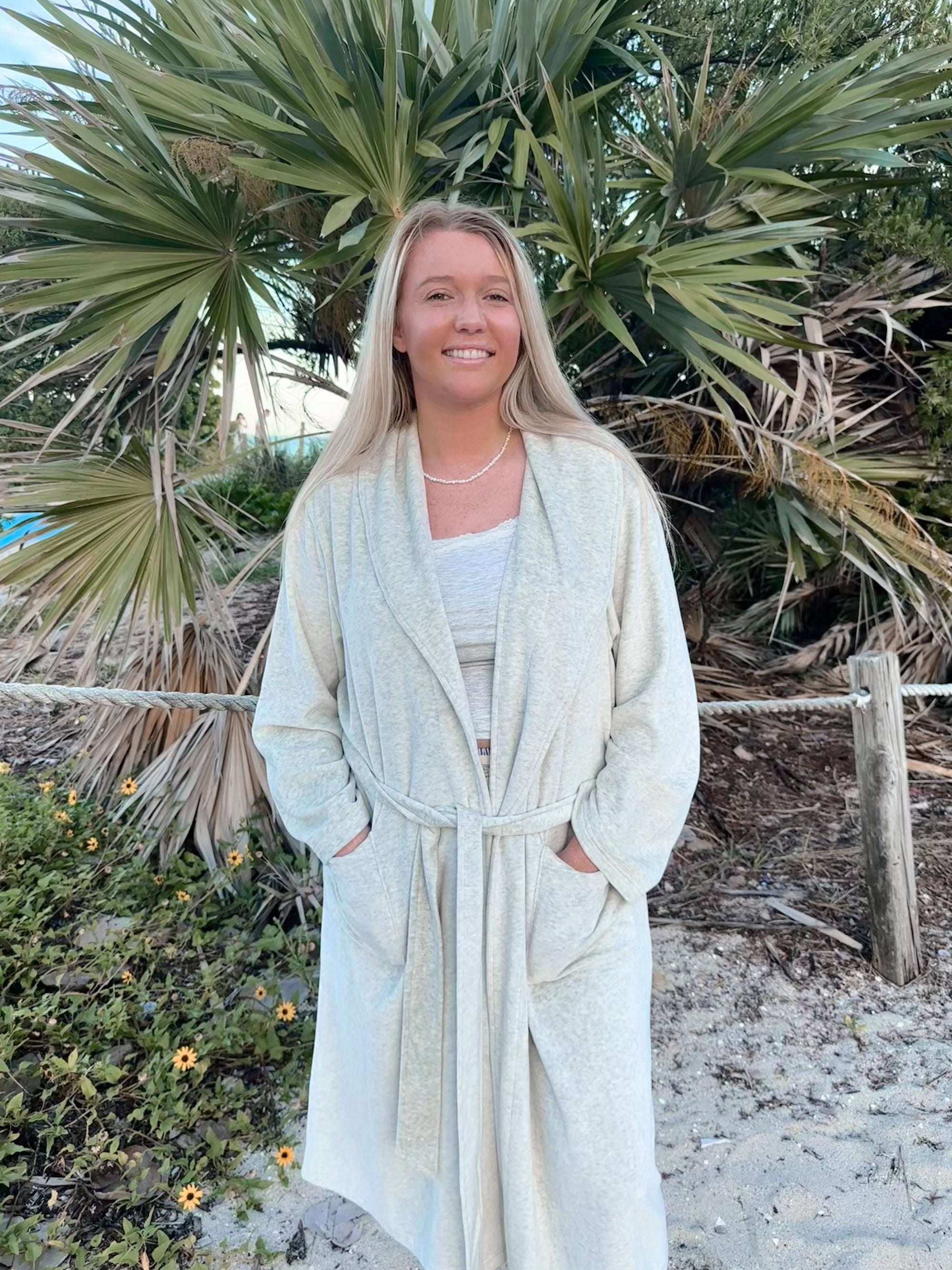 Earthy Grey Dream Hotel Robe