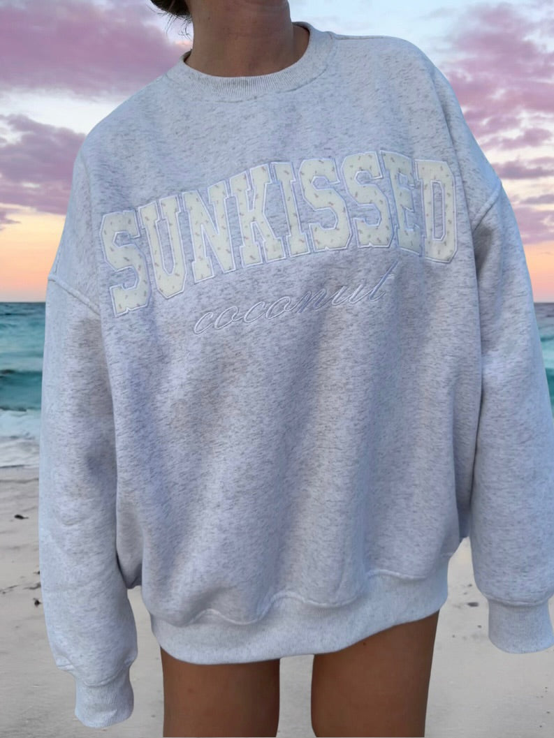 Sunkissed Roses Embroider Sweatshirt