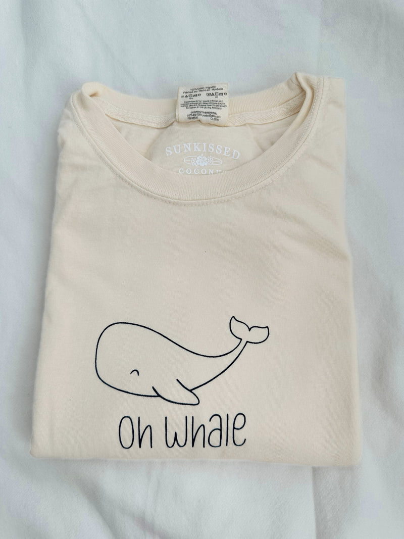Oh Whale Comfort Colors Tee