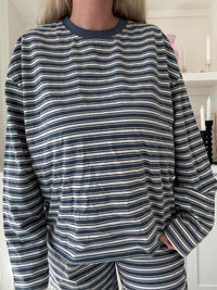 Billie Striped Loungewear Long Sleeve Top