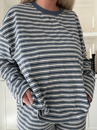Billie Striped Loungewear Long Sleeve Top