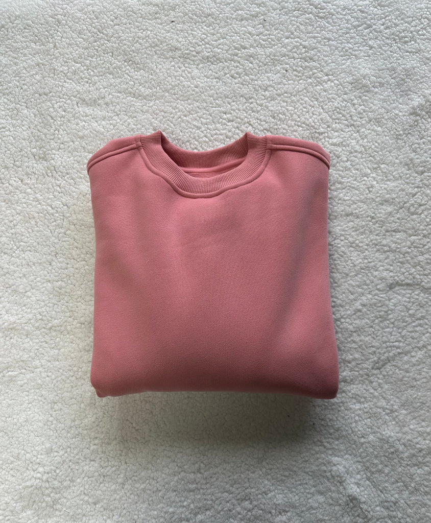 Ice Cream Pink Basic Blank Sweatshirt