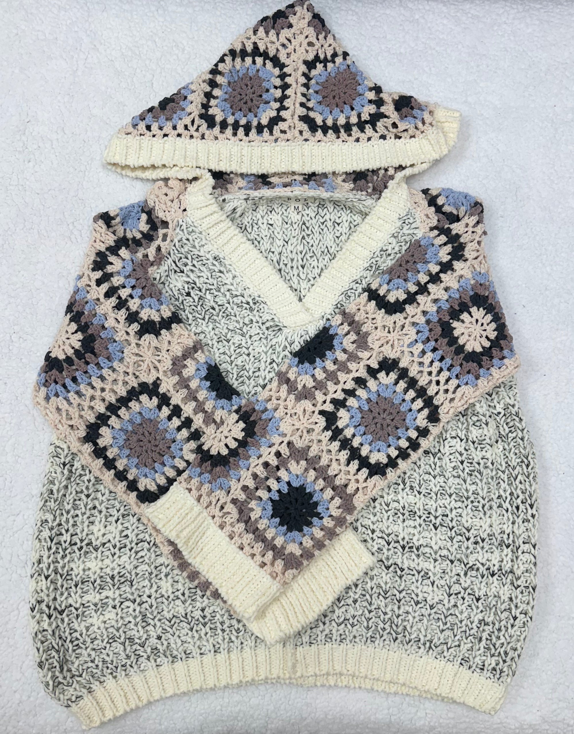 Crochet Hooded Sweater