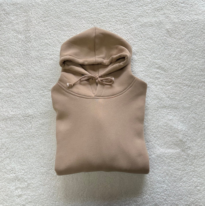 Cappuccino Basic Blank Hoodie