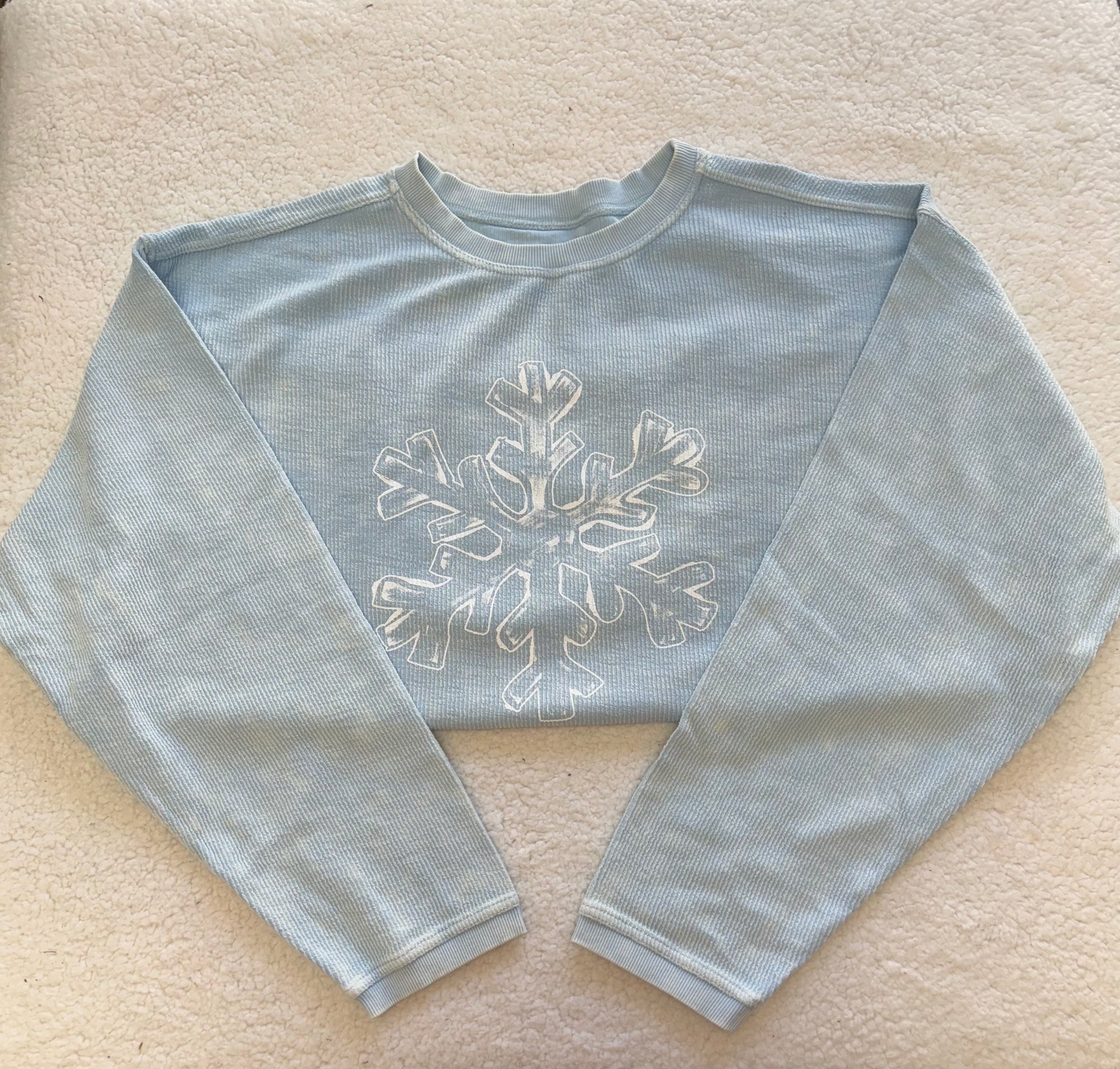 Snowflake Corduroy Sweatshirt