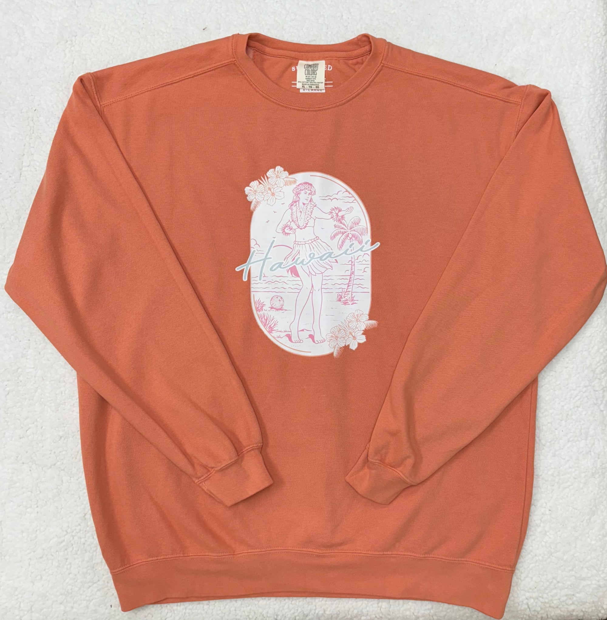 Hawaii Girl Comfort Colors Sweatshirt