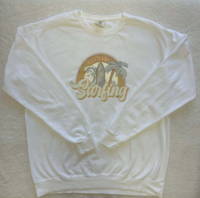 (size 2XL) Lets Go Surfing Sweatshirt