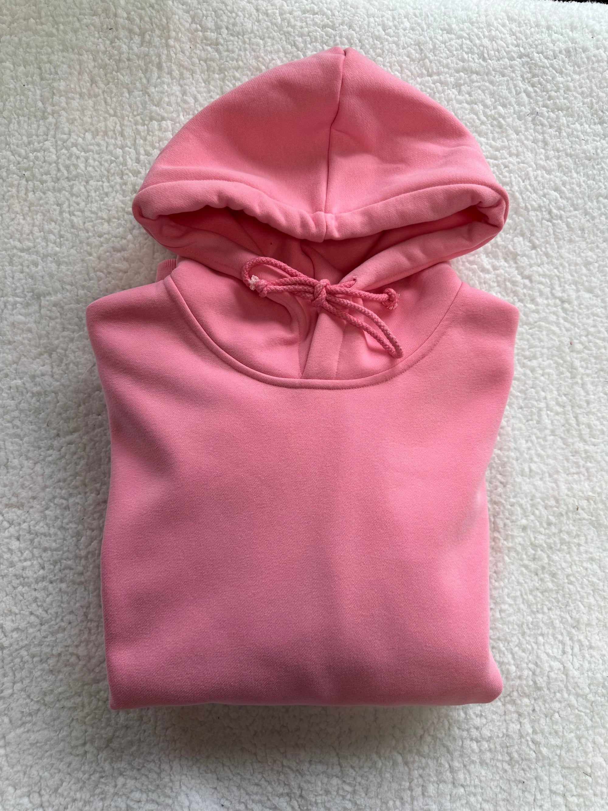 Rose Pink Basic Blank Hoodie