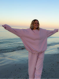 Mauve Mist Basic Blank Sweatshirt