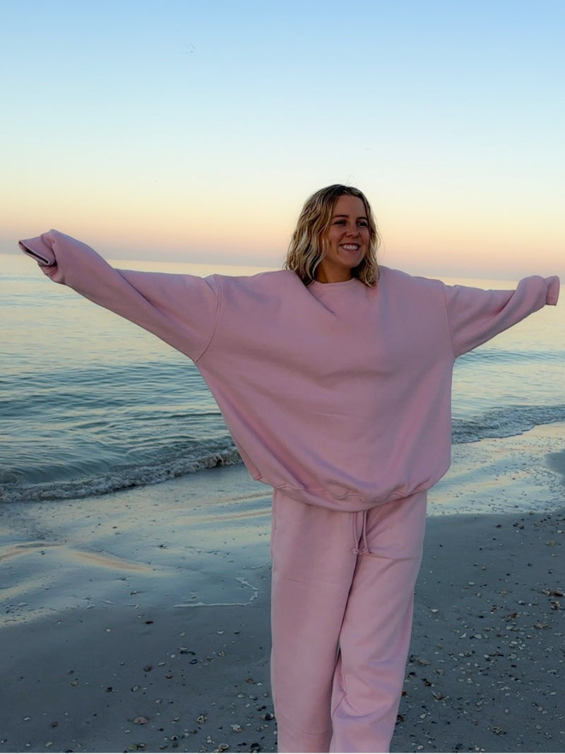 Mauve Mist Basic Blank Sweatshirt