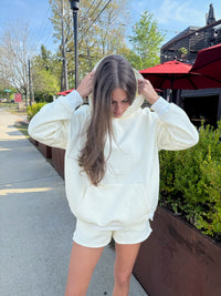 Baby Yellow and White Big Striped Hoodie