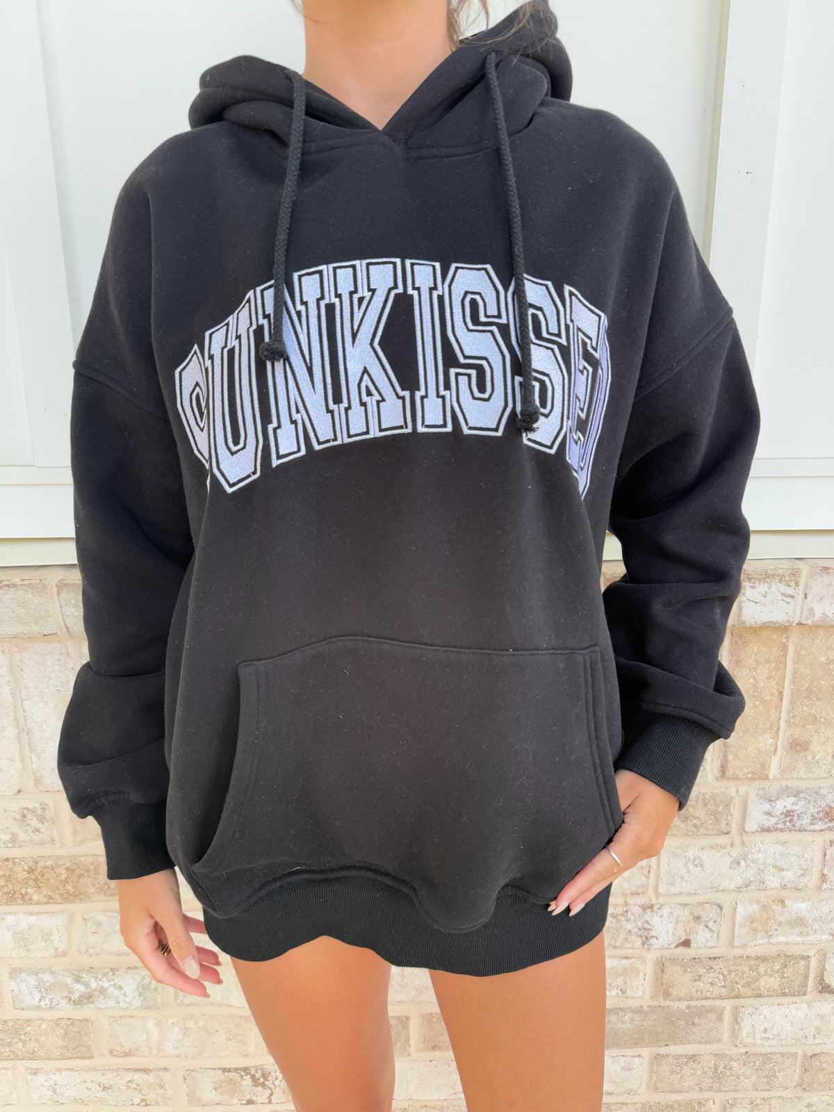 Sunkissed Collegiate Embroider Oversized Hoodie