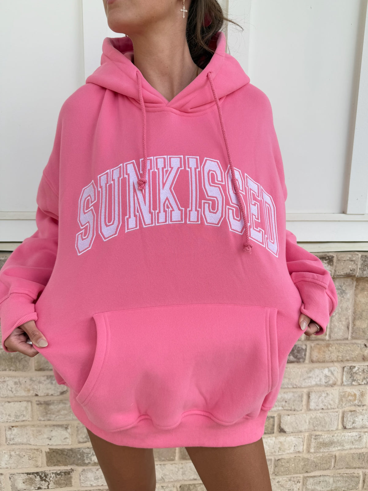 Sunkissed Collegiate Embroider Oversized Hoodie