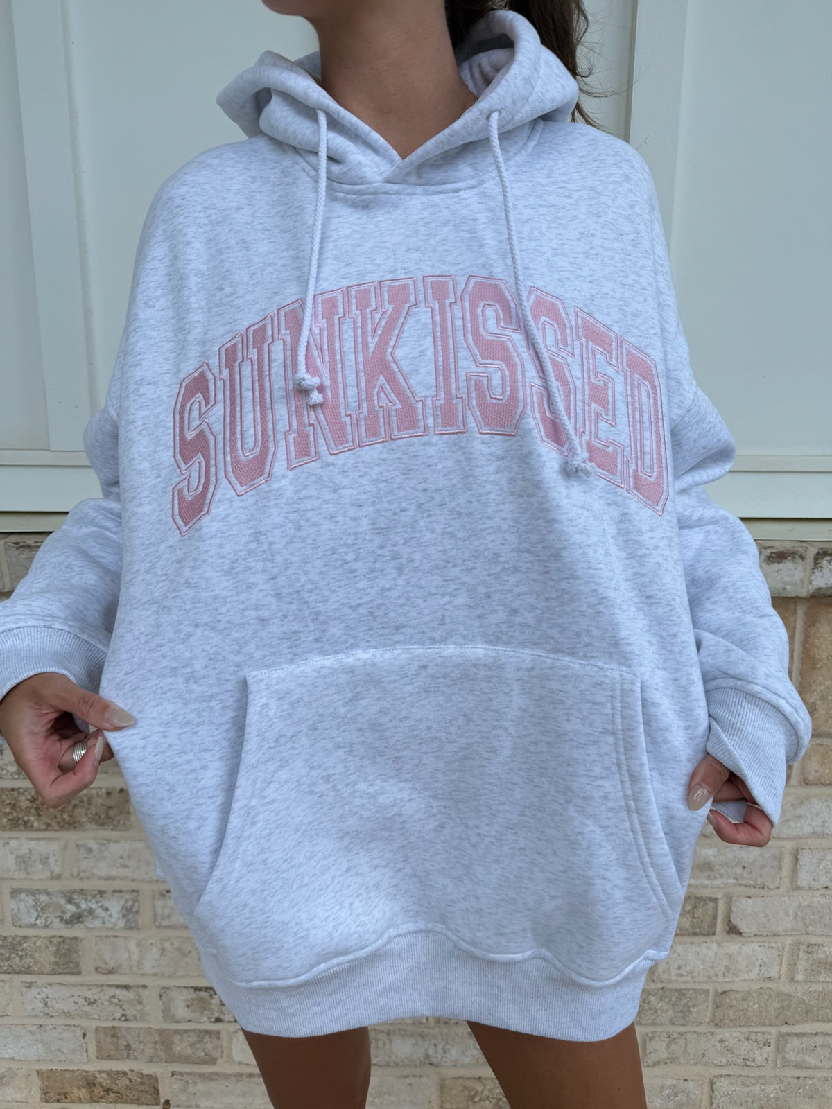 Sunkissed Collegiate Embroider Oversized Hoodie