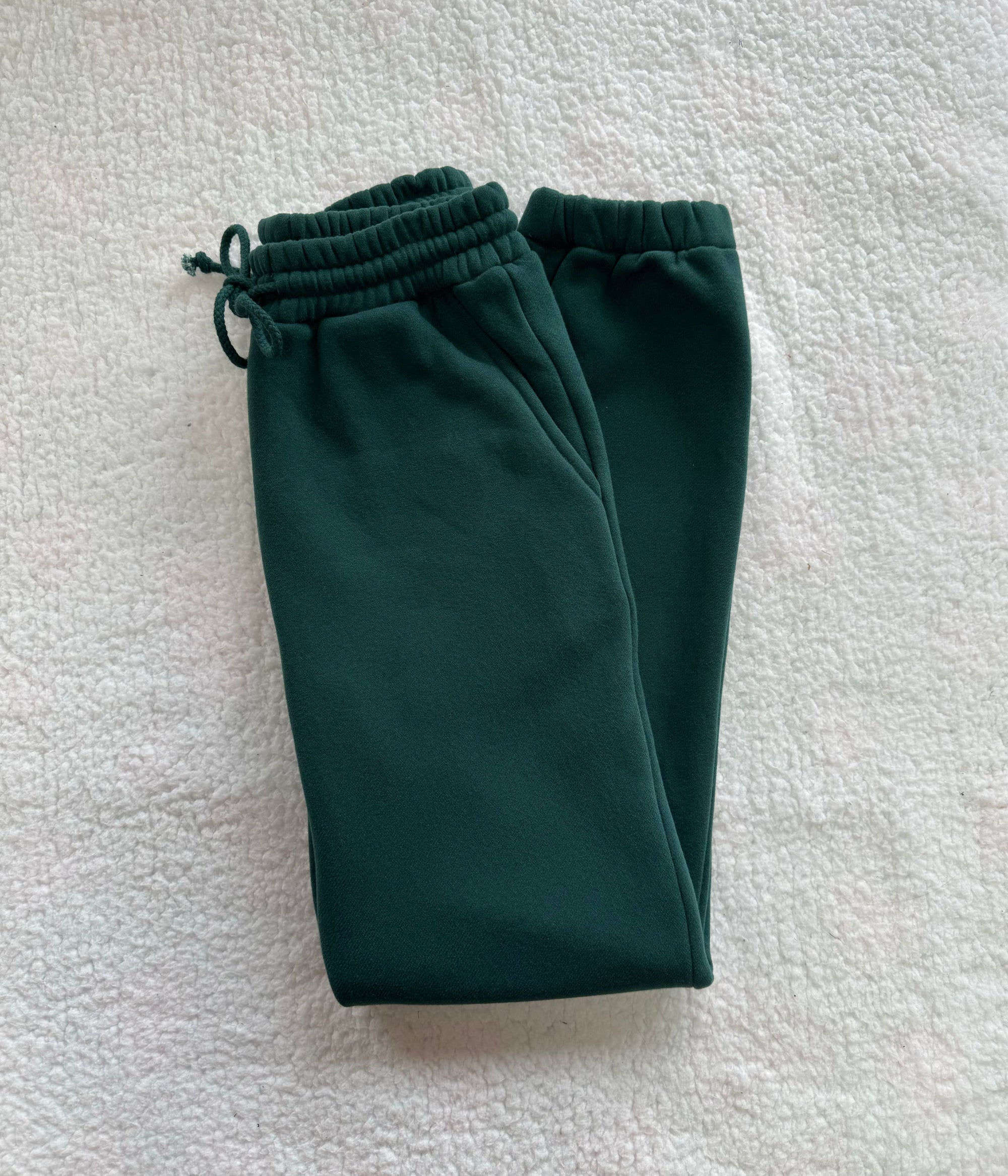 Winter Green Basic Blank Jogger Sweatpants