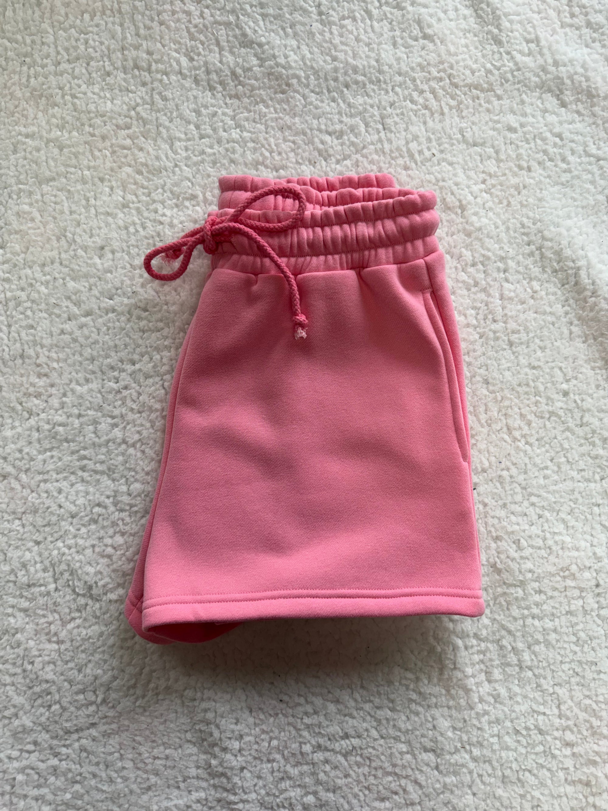 Rose Pink Basic Blank Shorts