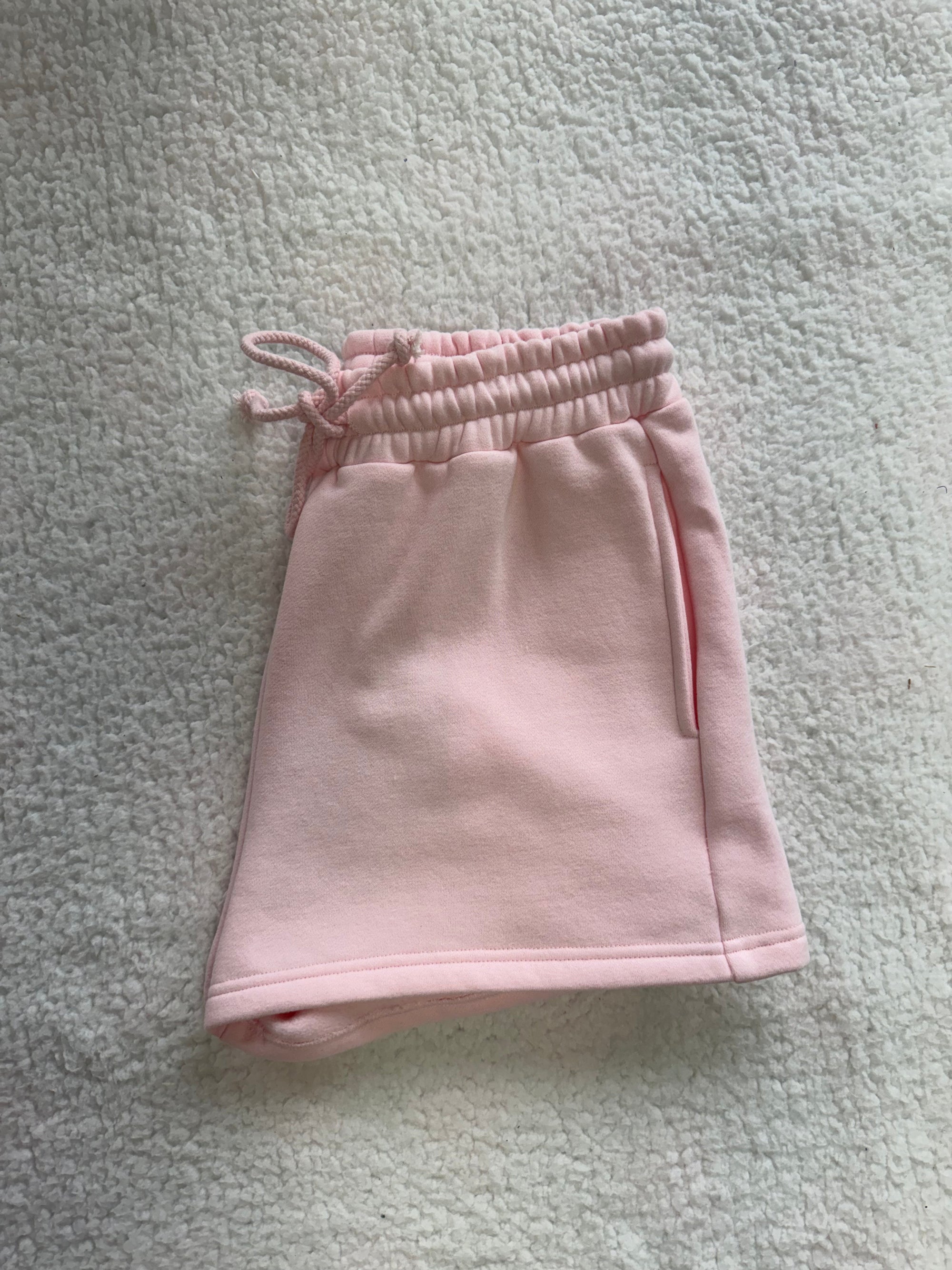 Light Pink Basic Blank Shorts