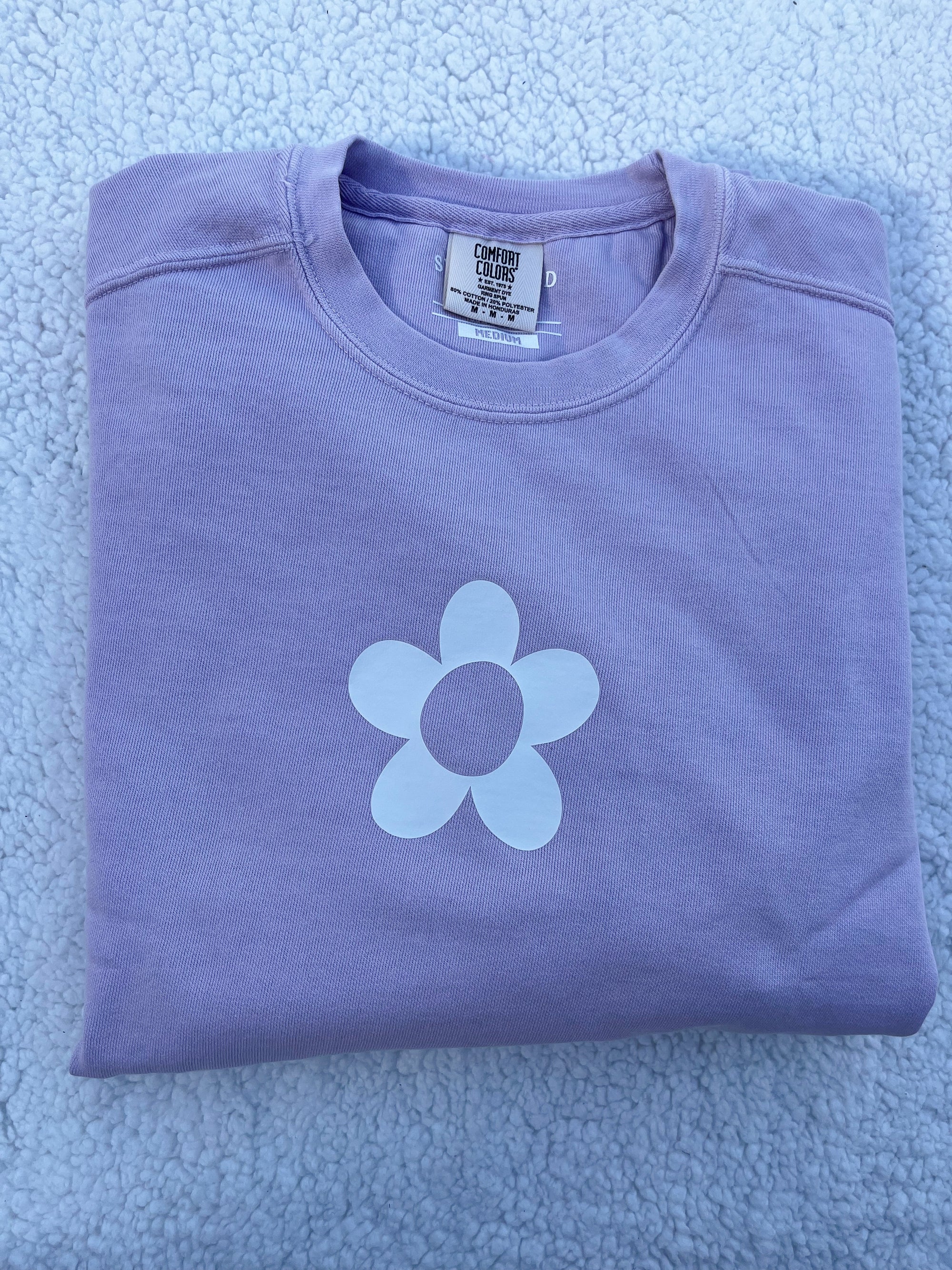 Checkered Flower Sweatshirt