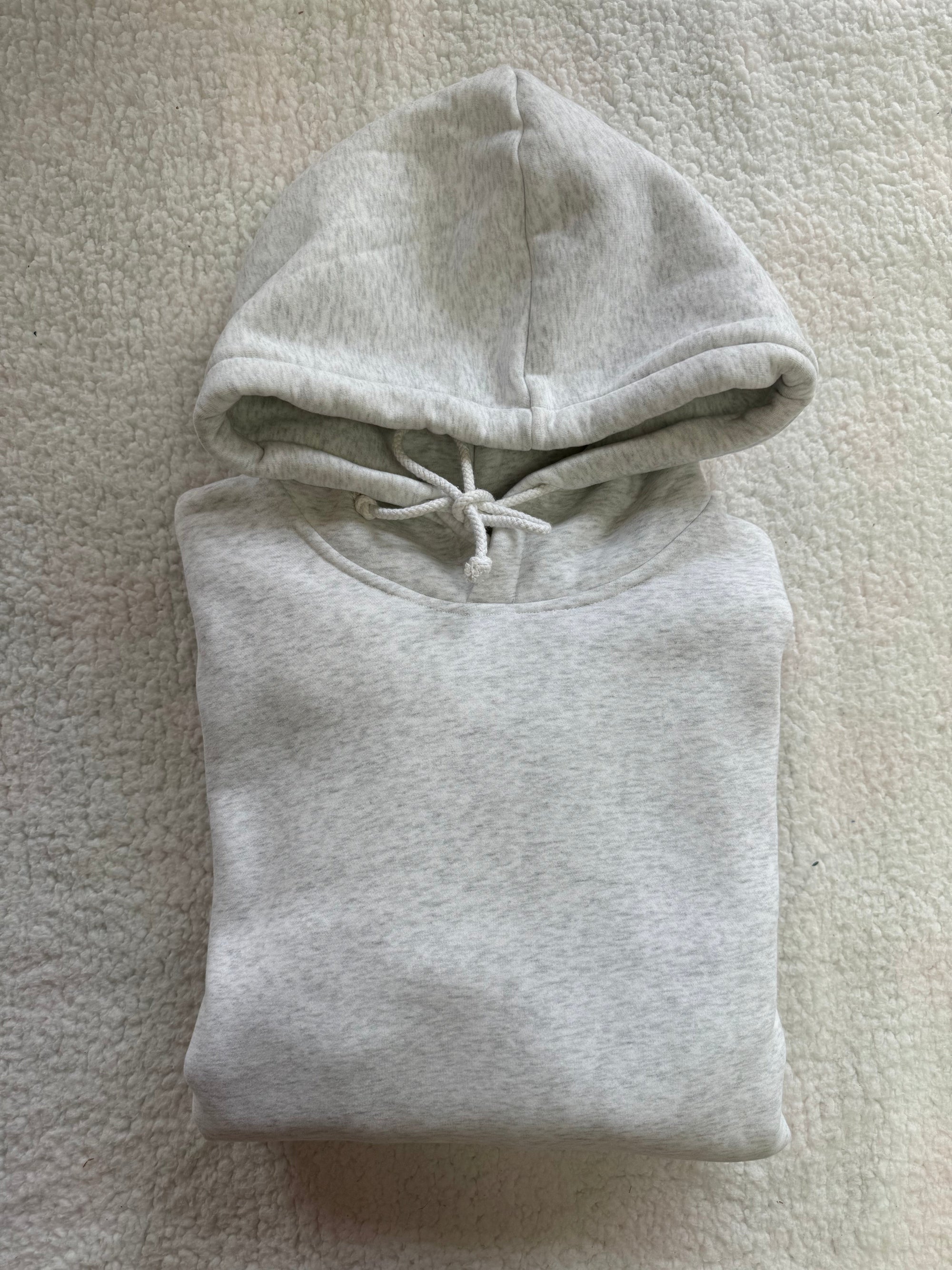 Pearl Grey Basic Blank Hoodie