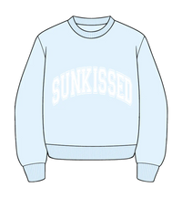 Sunkissed Collegiate Embroider Oversized Crewneck Sweatshirt