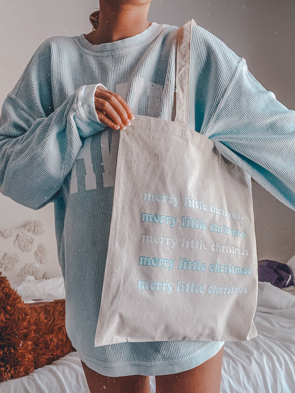 Merry Little Christmas Tote Bag