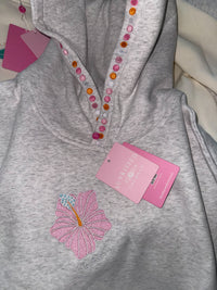 Golden Coast Bloom Embroidered Hoodie