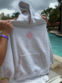 Golden Coast Bloom Embroidered Hoodie
